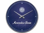 Nostalgic Art Wanduhr Mercedes Benz Ø 31 cm, Blau, Form