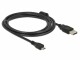 Image 1 DeLock USB 2.0-Kabel A-MicroB 2 m, schwarz