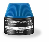 STAEDTLER Lumocolor permanent 15ml 48717-3 blau, Kein