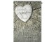 Braun + Company Trauerkarte Herz auf Holz 11.5 x 17 cm