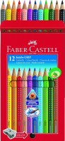 FABER-CASTELL Farbstifte Jumbo GRIP 110912 12 Farben, Kein