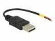 DeLock USB-Stromkabel USB A - Offen 0.1 m, Kabeltyp