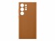 Samsung Backcover Leather (Galaxy S23 Ultra, Camel