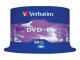 Image 2 Verbatim - 50 x DVD+R - 4.7 Go 16x - argent mat - spindle