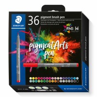 STAEDTLER Fasermaler mit Pinselspitze 371 C36 pigment pen 376