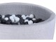 Knorrtoys Bällebad Grau mit geometrischen Formen inkl. 300 Bälle