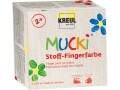 Kreul Fingerfarbe Mucki 150 ml, 4 Stück, Art: Fingerfarbe