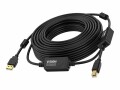 Vision 10m Black USB 2.0 booster cable