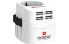 SKROSS Weltreiseadapter PRO Light 4x USB A, Anzahl Pole