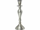 balthasar Kerzenständer Silber, 8 x 24 cm, Detailfarbe: Silber