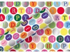 Braun + Company Geschenkpapier Happy Birthday, Kreise, Material: Papier