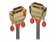 LINDY 15m DVI-D SLD Single Link Kabel, Gold Line