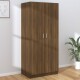 vidaXL Kleiderschrank Braun Eichen-Optik 80x52x180 cm Holzwerkstoff