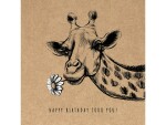 Natur Verlag Geburtstagskarte Giraffe 13.5 x 13.5 cm, Papierformat: 13.5