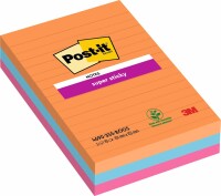 POST-IT Super Sticky Notes 152x101mm 4690-3SS-BOOS 3 farbig