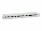 equip 19" Patchpanel: 24 Port, 1HE, RJ45, grau, Cat