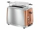 Russell Hobbs Toaster Luna Copper Silber, Detailfarbe: Silber, Toaster