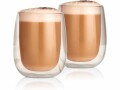 GOURMETmaxx Cappuccino Becher 250 ml, 2 Stück, Transparent, Material