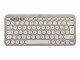 Logitech Bluetooth-Tastatur K380 Multi-Device Sand, Tastatur Typ