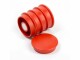 supermagnete Haftmagnet 32,6 x 9 mm rund Rot, Detailfarbe