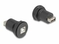 DeLock USB 2.0 Typ-B zu USB 2.0 Typ-A Einbaubuchse