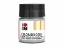 Marabu Metallic-Farbe Colorado Gold 50 ml, Silber, Art