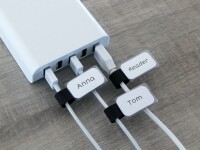 Label-the-cable Kabelbeschriftung MINI TAGS Schwarz mit