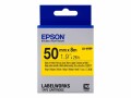 Epson TAPE - LK-9YBP PASTEL COLOUR YELLOW BLACK 50 MM