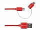 SKROSS USB 2.0-Metallkabel USB A - Micro-USB B/Lightning 1