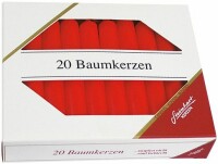 STEINHART Baumkerzen 100x13mm 02333-10 rot 20 Stück, Kein