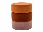 Bloomingville Pouf Bilbao 37 cm x 45 cm, Orange