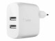 Image 4 BELKIN DUAL USB-A CHARGER CAR 24W WHITE