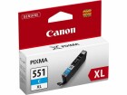 Canon Tinte CLI-551C XL Cyan, Druckleistung Seiten: 665 ×