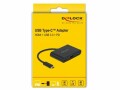 DeLock Multiadapter USB Type-C – HDMI, USB3.0-A, USB-C-PD schwarz