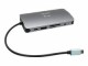 Dicota Dockingstation USB-C 10-in-1 PD 100W, Ladefunktion: Ja, Dockinganschluss