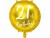 Bild 0 Partydeco Folienballon 21th Birthday Gold/Weiss, Packungsgrösse: 1