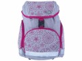 Funki Schulrucksack Slim-Bag Pink Flowers inkl. Regenschutz