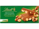 Lindt Tafelschokolade Milch Nuss 200 g, Produkttyp: Nüsse