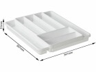 Rotho Besteckkasten Domino Weiss, Detailfarbe: Weiss, Ausziehbar