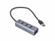 i-tec USB-Hub USB-A Metal 4x USB