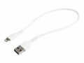 STARTECH .com 12 in (30cm) Durable White USB-A to Lightning