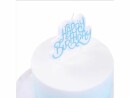 PME Kerze Happy Birthday Blau/Weiss, 1 Stück, Detailfarbe