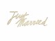 Rico Design Holzartikel Just married 30 x 14 cm, magnetisch