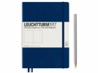 Leuchtturm Notizbuch Medium A5, Blanko, 2-teilig, Marineblau