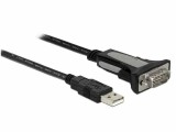 DeLock Serial-Adapter USB-A zu RS-232 DB9, 4m, Datenanschluss