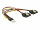 DeLock Flopppy 4Pin zu 2x SATA Stromkabel