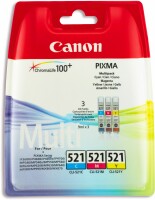 Canon Multipack Tinte CMY CLI-521Pack PIXMA MP 980 3x9ml