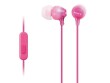 Sony In-Ear-Kopfhörer MDREX15APPI Pink, Detailfarbe: Pink