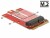Bild 1 DeLock Mini-PCI-Express-Karte Mini-PCIe - M.2 Key-E USB2.0