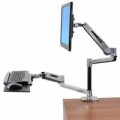 Ergotron WF-LX POLISHED Sit-Stand Desk Mount System 